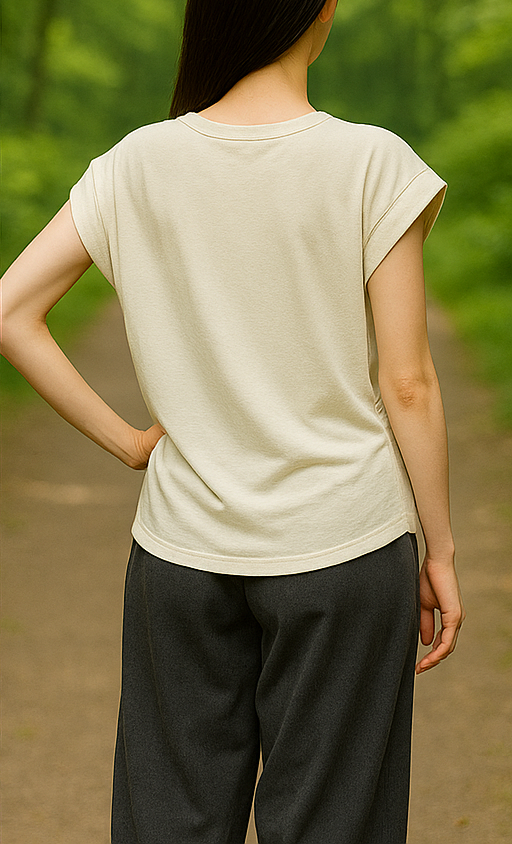 和紙糸ギャザリンサーフTシャツ | aina style